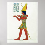 Nectanebo I wearing the double crown posters