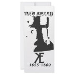 Ned Kelly Helmet Rack Card Design