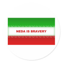 Neda is Bravery stickers by tshirtsandetc Neda is Bravery stickers