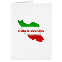 Neda is Courage Greeting Card