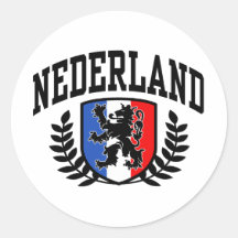 Nederland Round Stickers