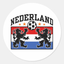 Nederland Round Stickers