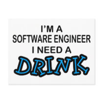 Need a Drink - Software Engineer Post Cards