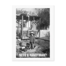 NEED A HANDYMAN? postcards by KABSANNIE NEED A HANDYMAN? postcards