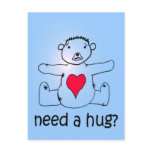 Need a hug? postcards
