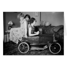 Need a Lift? 1920s Card