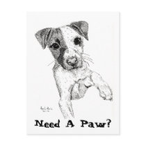 Need A Paw? Post Card