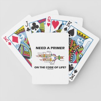 Need A Primer On The Code Of Life? (DNA Humor) Poker Deck