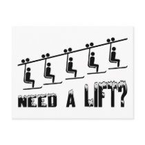 Need A Ski Lift Postcards