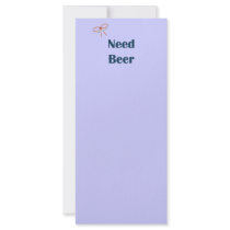 Need Beer Reminders Rack Cards