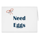 Need Eggs Reminders Greeting Card