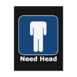 Need Head Postcard