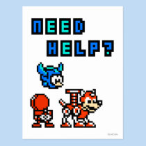 Need Help? postcards