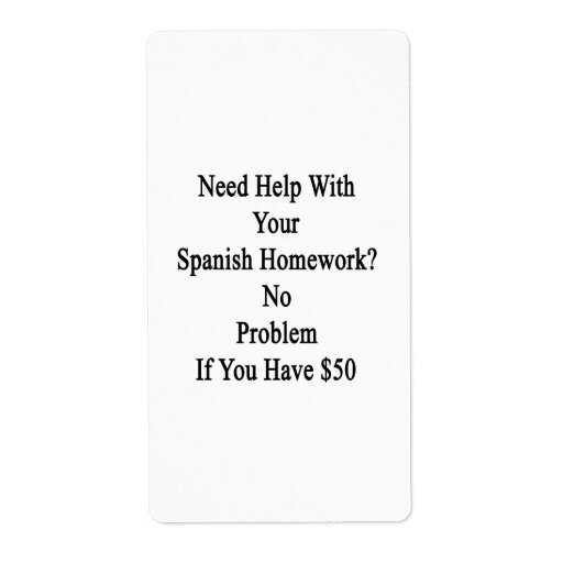 how to ask for help with homework in spanish