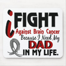 Need My Dad Brain Cancer Mousepads