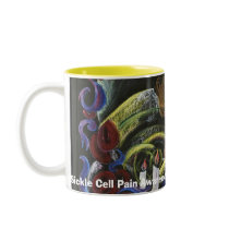 Need not Suffer Alone - Sickle Cell Art mugs by nazaire Need not Suffer Alone - Sickle Cell Art mugs