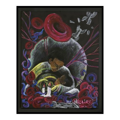 Need not Suffer Alone - Sickle Cell Art Print by nazaire