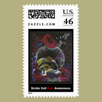 "Need not Suffer Alone" Sickle Cell Pain Awareness postage