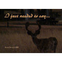 Needed To Say - Customizable Card - Deer 1 zazzle_card