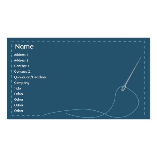 Needle - Business Business Card (front side)