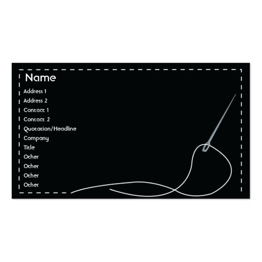Needle - Business Business Cards (front side)