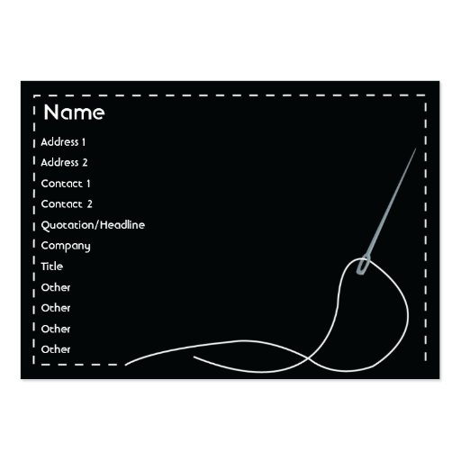 Needle - Chubby Business Cards (front side)