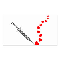 Needle Hearts Business Card