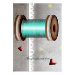 Needle spool Sewing Thread tailor Business Card business cards