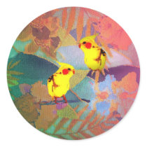 Needlepoint Bird-lovers stickers