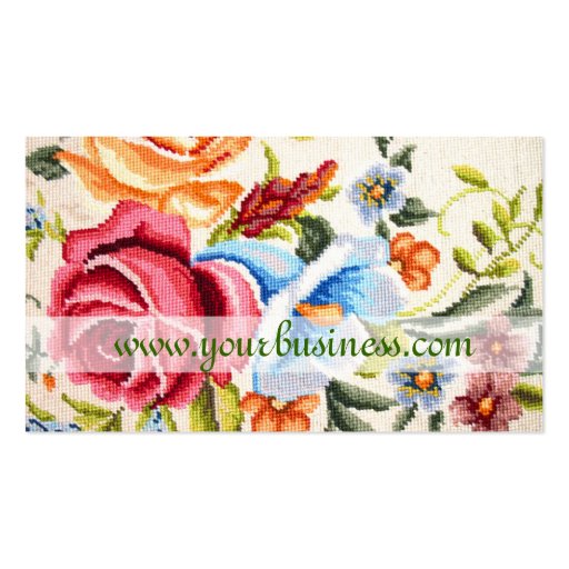 Needlepoint Business Card (back side)