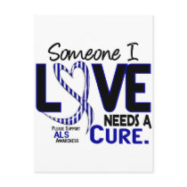 NEEDS A CURE 2 ALS POSTCARD
