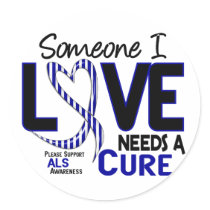 NEEDS A CURE 2 ALS STICKER