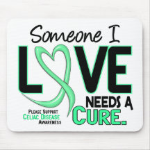NEEDS A CURE 2 CELIAC DISEASE T-Shirts & Gifts Mouse Pad