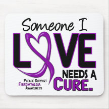 NEEDS A CURE 2 FIBROMYALGIA T-Shirts & Gifts Mouse Pad