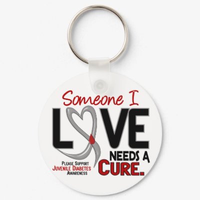 NEEDS A CURE 2 JUVENILE DIABETES T Shirts Gifts Keychain by