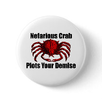 Nefarious Crab buttons