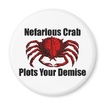 Nefarious Crab magnets by spyderfyngers Nefarious Crab magnets