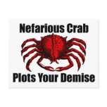Nefarious Crab Post Cards