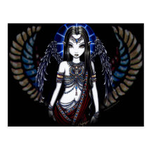 Nefertari Angelic Egyptian Goddess Postcard