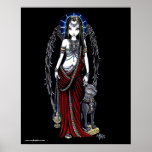 Nefertari Egyptian Bastet Goddess Angel Poster