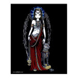 Nefertari Egyptian Bastet Goddess Angel Poster