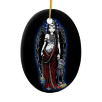 nefertari, egyptian, angel, art, fantasy, myka, jelina, mika, big, eyed, tribal, fusion, Ornament with custom graphic design