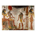 Nefertari is brought before the god post card