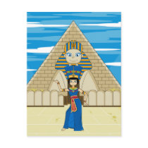 Nefertiti Dancing at The Great Sphinx postcards