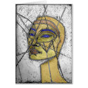 nefertiti old stained glass (card) by nefera nefertiti old stained glass (card)