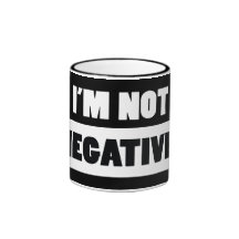 Negative (black) coffee mugs