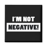 Negative (black) fridge magnet