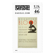 Negative Blood Treatment 1939 WPA Stamp