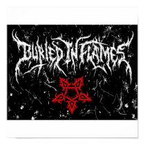 Negative Buried in Flames with star posters