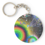 Negative Enamel Sunburst Key Chains